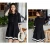 Import Plus Size Knitted Striped With Metal Button Sweater Dress 2018 from China