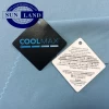 100% polyester moisture wicking absorbing dry fit double pique cool max mesh fabric