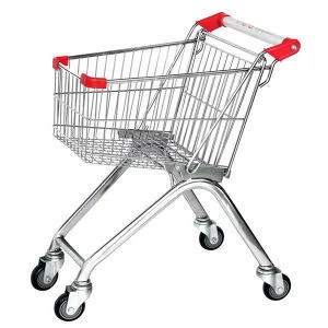 Popular European Supermarket Handy Metal Shopping Trolley