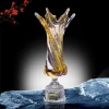 Popular in market glass vase crystal craft,sparkling clean Vase