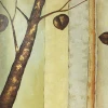 Popular modern tree handmade oil painting decoration plant on canvas 3 panel canvas wall art