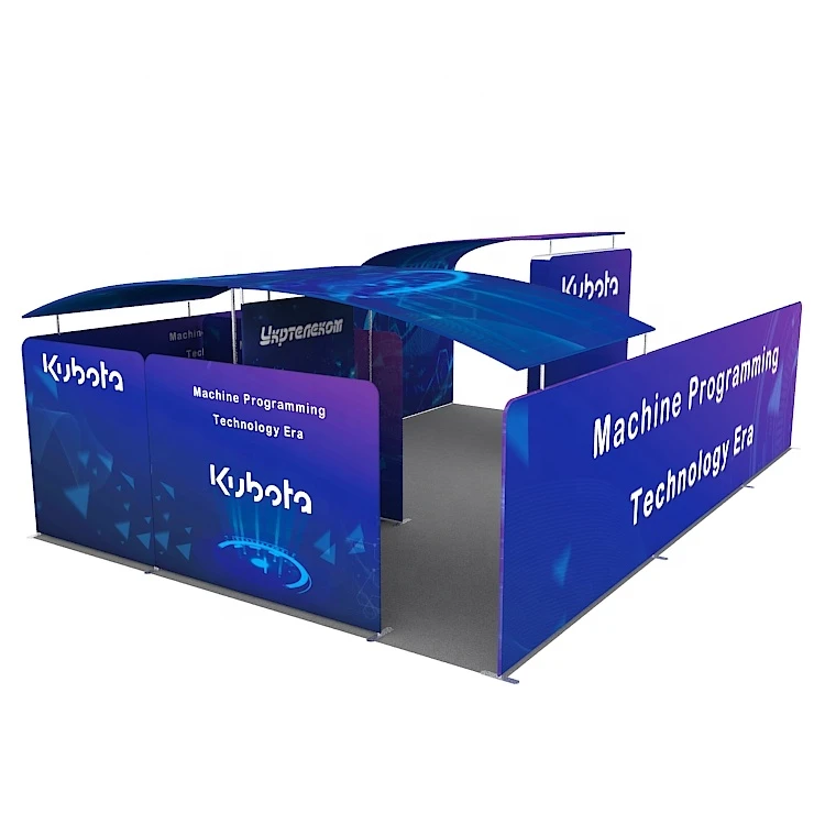 Portable advertising aluminum stand tension fabric display trade show exhibit booth
