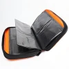 Portable customzied size portable leather cd case dvd storage specialized packaging case
