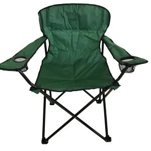 Portable  foldable camping chair with cup holder lightweight beach chair