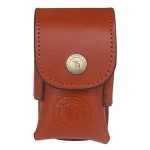Portable Waist Belt Genuine Leather Golf Ball Bag