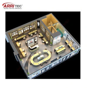 POS Retail Display Exhibition Shop Fitting Shelf Display 3D customized Store Display Fixture Supply Design Service