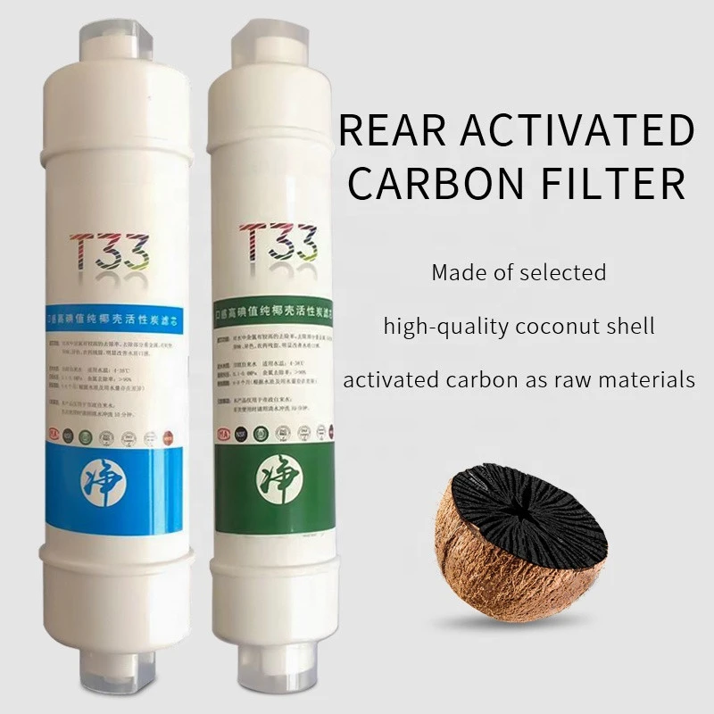 post carbon ro water purifier filter cartridge inline alkaline T33 water filter