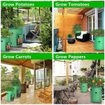 Potato Grow Bags - 2 Pack 10 Gallon Potato Growing Bags Planter
