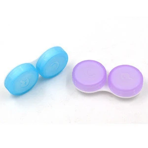 PP Cartoon design Contact lens case container for colored contact lens lens travel holder