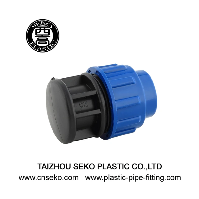 pp compression fittings/hdpe end cap compression plug spanish style fittings
