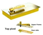 premium double swing wood door floor hinge with 90 degree door stop function made in Japan