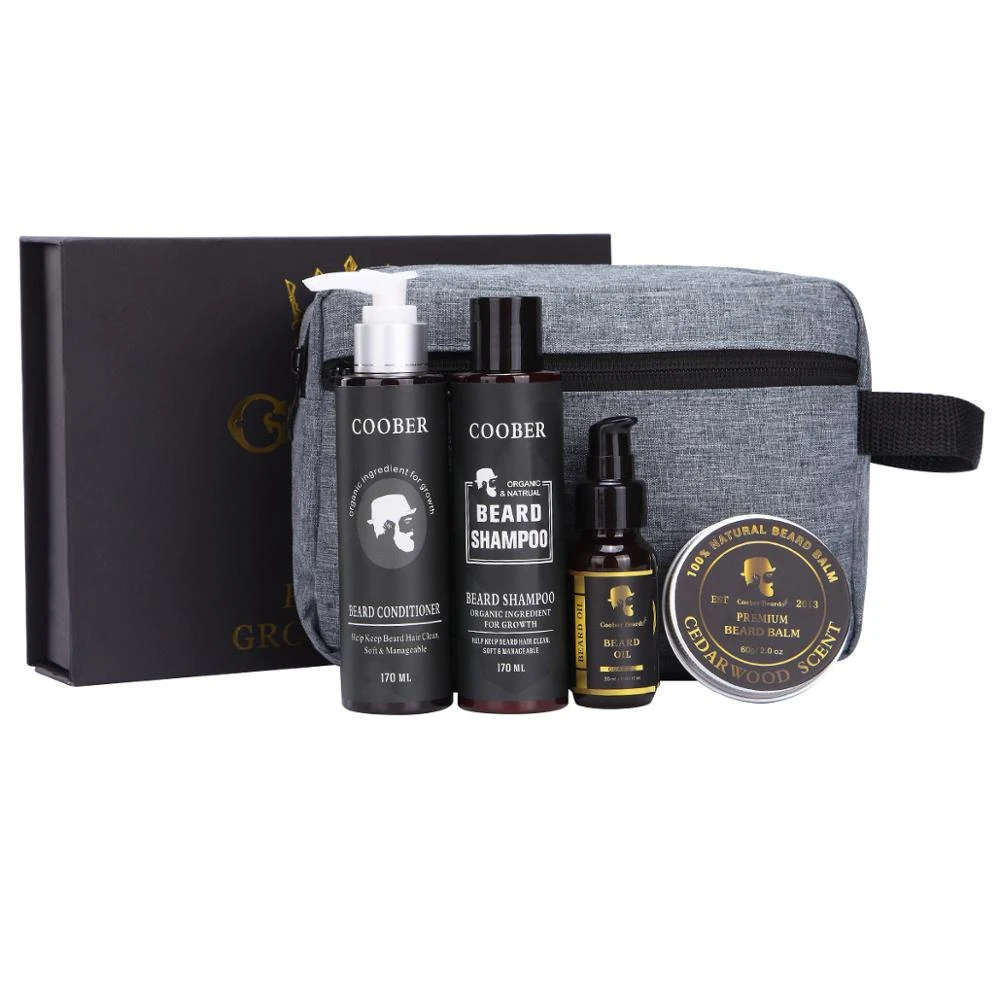Private Label Beard Care Grooming Growth Oil Men Kit Box Beard Grooming Kit Personal Care Products Hair Beard Oil