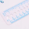 Promotional gifts multi-function plastic ruler with protractor
