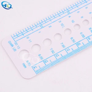 Promotional gifts multi-function plastic ruler with protractor