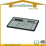 Promotional Solar Power Credit Card Size Super Thin 8 Digit Calculator