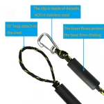 PWC Bungee Dock Line with Foam Float ,Stretchable for Kayak, Boat, Marine,Jet Ski, SeaDoo, Yamaha WaveRunner, Pontoon