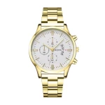 QJC119 Men Watch Quartz Analog Wristband Dress Classic Work Business Casual Wrist Watches Men Casual Quartz Chronograph Watch