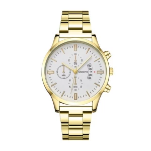 QJC119 Men Watch Quartz Analog Wristband Dress Classic Work Business Casual Wrist Watches Men Casual Quartz Chronograph Watch