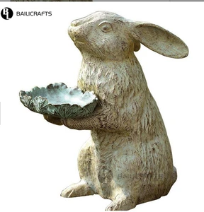 rabbit statue decoration polyresin craft
