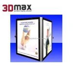 Real Estate Agent Window Display LED Hanging Light Box Display Acrylic LED Light Box Display