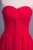 Import Red Sweetheart Neckline Sheath A-Line Bridesmaid Dress from China
