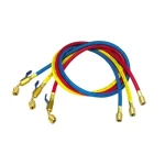 Red/Yellow/Blue/Black Refrigerant Charging Hose with Ball Valve