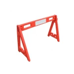 Removable Red Reflective Board A Shaped Stand Water Filled Security Traffic Barrier