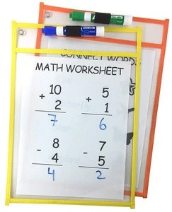 Reusable Sleeves Sheet Protectors For Classroom Dry Erase Pockets