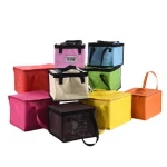 Reusable Thermal Insulated Cooler Bag Grocery Cool Carry Non Woven Lunch Cooler Bag for Food
