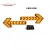 Import Road construction LED traffic arrow signal flashing safety road warning light from China