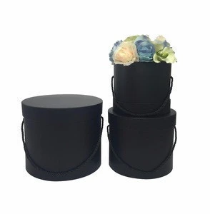 Round paper flower boxes, luxury cylindrical packaging flower box