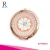 Import Round rose gold rhinestone inlaid compact mirror brand your own design makeup mirror from China