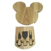 rubber wood cheese sets with Mickey shape,new style
