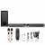 Import samtronic  2.1 channels wireless soundbar with subwoofer karaoke system blue tooth TV sound bar speakers with microphone karaoke from China