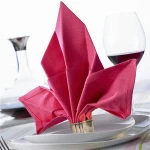 Satin Band soft jacquard fabric cloth napkin for dinner