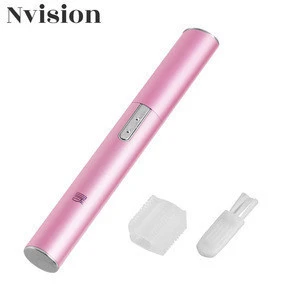 Sensitive touch fashional travel pink electric lady eyebrow razor trimmer