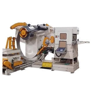 sheet metal NC servo feeder machine, straightener machine,decoiler machine with power press machine