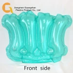 shell-shape transparent inflatable bathtub headrest pillow