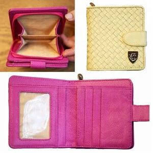 Shenzhen Wholesale Small Leather Thin Wallet For Women