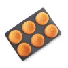 Silicone 6 hole Round Shape Silicone Cake Tools Small Muffin Cake Baking Silicone Molds