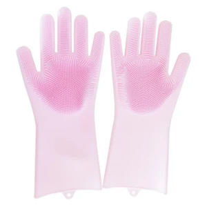 Silicone  dish washing glove,  Reusable latex Household Gloves
