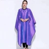 Silky polyester design hair cutting cape hair salo hairdressing custom  shiny purple salon cape