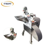 Silver Industrial Vegetable Chopper Slicer Machine