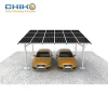 Simple installation solar mounting for Alu commercial carport vs solar carport solution by designed concrete foundation