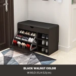 Simple modern three layers bucket boots position Wooden Shoe Cabinet / Shoe Rack / shoe changing stool for living room furniture