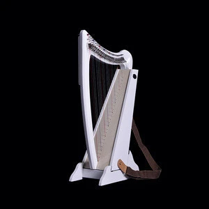 Simsonharps Beginner Musical Instruments White  26-string Harp