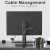 Import Single Computer Monitor Free-Standing Desk Mount Riser, 32 inch TV Stand with Swivel 360 Rotation Vesa Base Stand from China