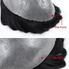 Skin V Men Wig 130% Hair Density PU Toupee Indian Human Hair System