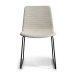 Sleek design dining furniture make your dining space look bigger upholstered fabric dining chair