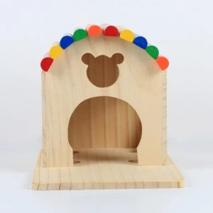 small animals wooden house Totoro Rabbit House Wooden Pet House pet toys and accessories